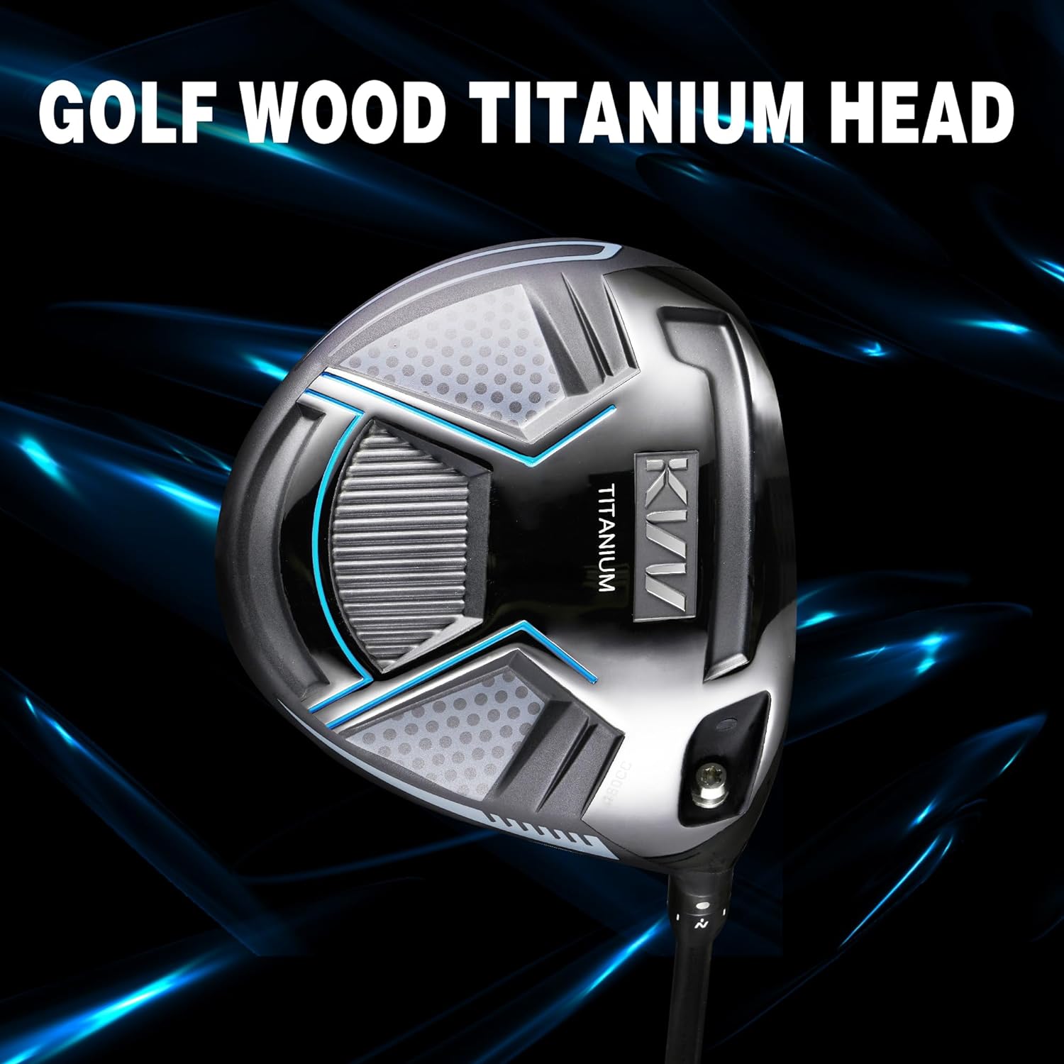 KVV 460CC Golf Driver Titanium Head, Carbon Shaft, Adjustable Tool Right Handed for Men