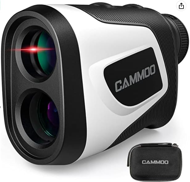 CAMMOO Golf Rangefinder with Slope, 1100Y Range Finder Golfing with 5 Mode, 6X Magnification, USB Charging, Clear  Accurate Measurement, Vibration Alert, for Golfing, Hunting, Measurement - M1000