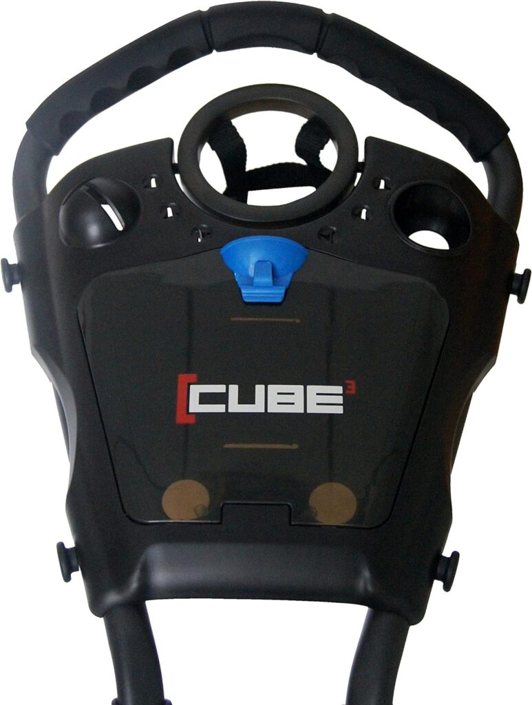 Cube CART 3 Wheel Push Pull Golf CART - Two Step Open/Close - Smallest Folding Lightweight Golf CART in The World - Choose Color!