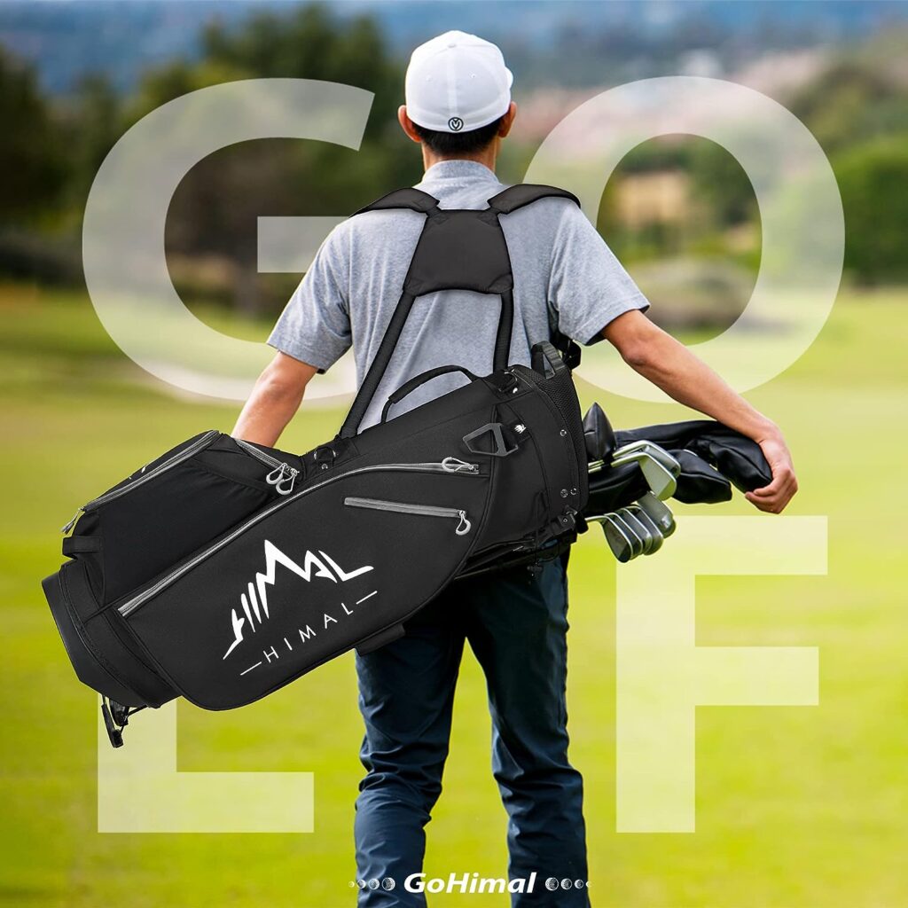 GoHimal 14-Way Golf Stand Bag, Golf Bag with Stand - Lightweight  Durable Golf Club Bag for Men  Women