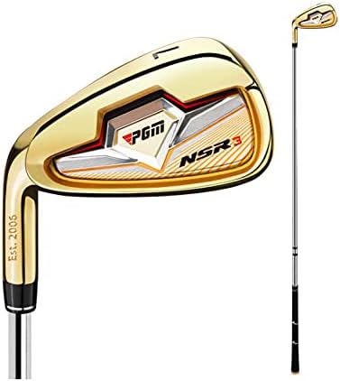 Golf Club Iron Men NSR3#7 Irons Left Hand Right Handed Stainless Steel Head 37 Golf Club Putter Professional Practice Pole Golf Driver (Gold,Left Hand-Carbon Rod-R)