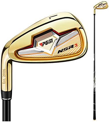 Golf Club Iron Men NSR3#7 Irons Left Hand Right Handed Stainless Steel Head 37 Golf Club Putter Professional Practice Pole Golf Driver (Gold,Left Hand-Carbon Rod-R)