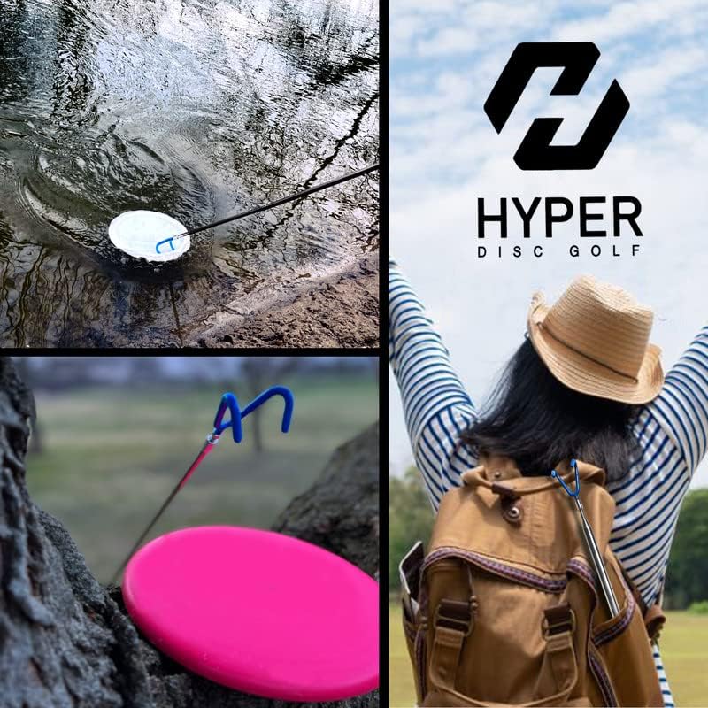Hyper Disc Golf Retriever 3 in 1 Essentials Premium Towel and Mini Marker | 10ft,16ft Telescoping Pole, Disc Golf Towel, Disc Golf Mini Marker | Disc Golf Accessories | Disc Golf Set |