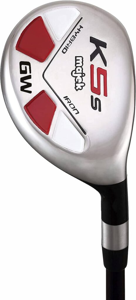 Majek Golf #GW Hybrid 52 Degree Hybrid Iron Wedge Regular Flex Graphite Right Handed Mens Standard Length Club Perfect for Long Golf Shots