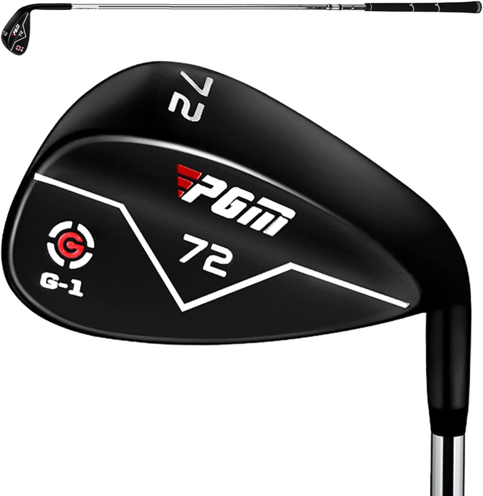 PGM Wedge - 72 Degrees Premium Sand Wedge, Lob Wedge for Men  Women - CNC Textured - Bunker Buster Escape Bunkers and Save Strokes Around The Green-High Loft Golf Club