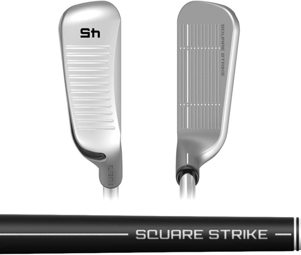 Square Strike Wedge, Black -Right Hand Pitching Chipping Wedge for Men Women -Legal for Tournament Play -Engineered by Hot List Winning Designer -Cut Strokes from Your Golf Game Fast