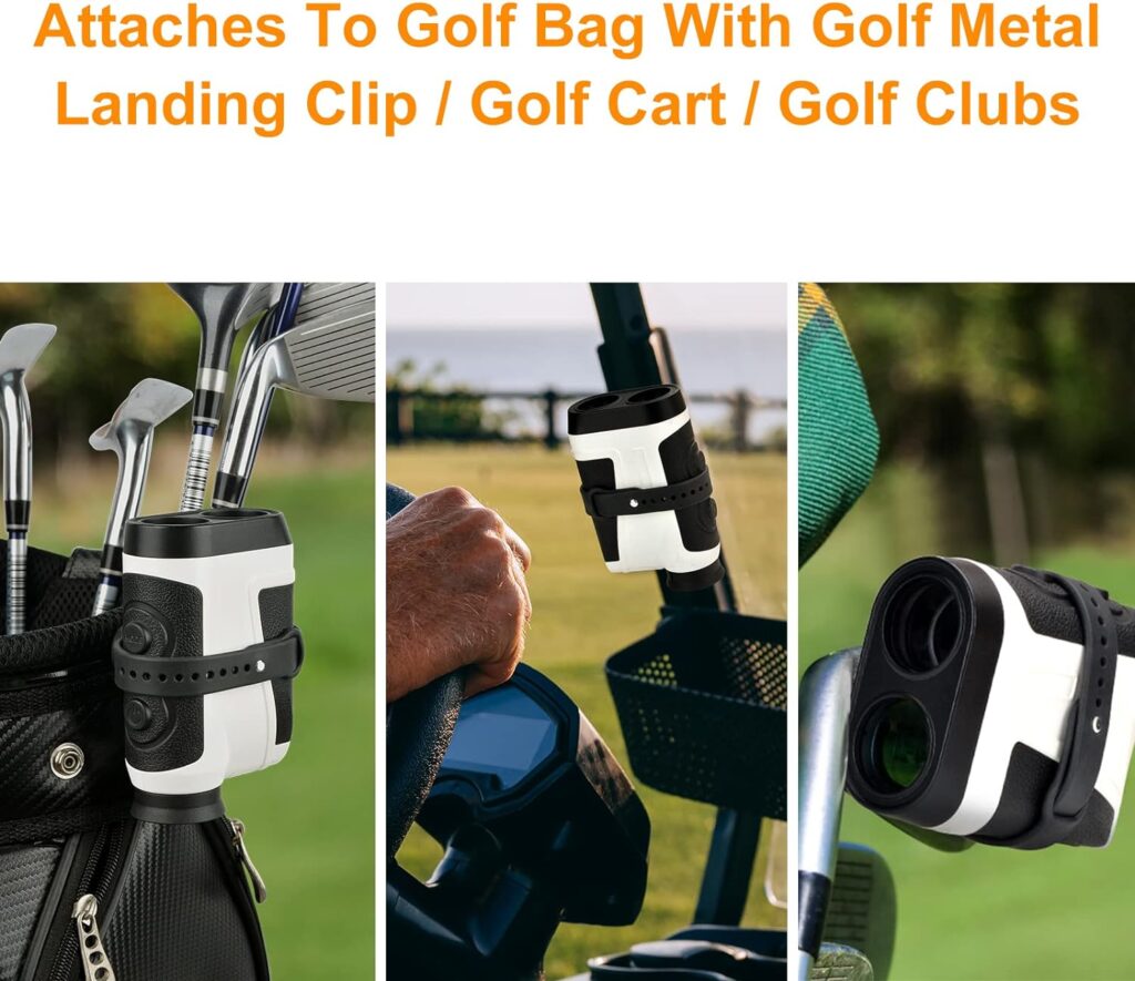 Generturbo Magnetic Golf Range Finder Holder Strap, Range Finder Magnet Wrap Mounts for Golf Cart, Slim Rangefinder Mount Straps Holds for All Rangefinders