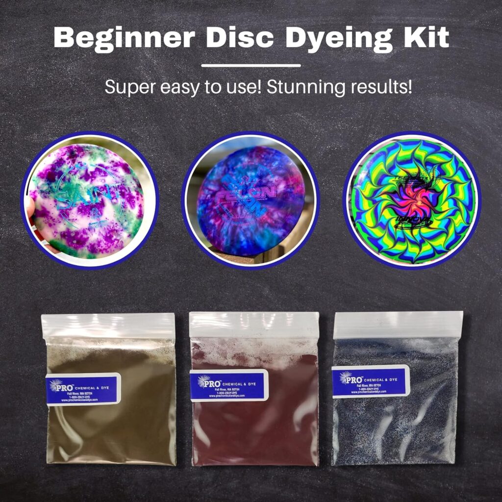 PRO Chemical Disc Golf Dye Flying Ace Kit | Personalize Your Discs However You Want | Perfect for Beginners to Disc Dyeing | Stand Out from The Crowd | Pro Chem Disc Golf Dye Powder | 12 Colors